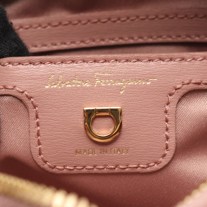 GANTIO CITY ガンチョシティ ガンチーニ ショルダーバッグ レザー ピンク サルヴァトーレフェラガモ バッグ Salvatore Ferragamo