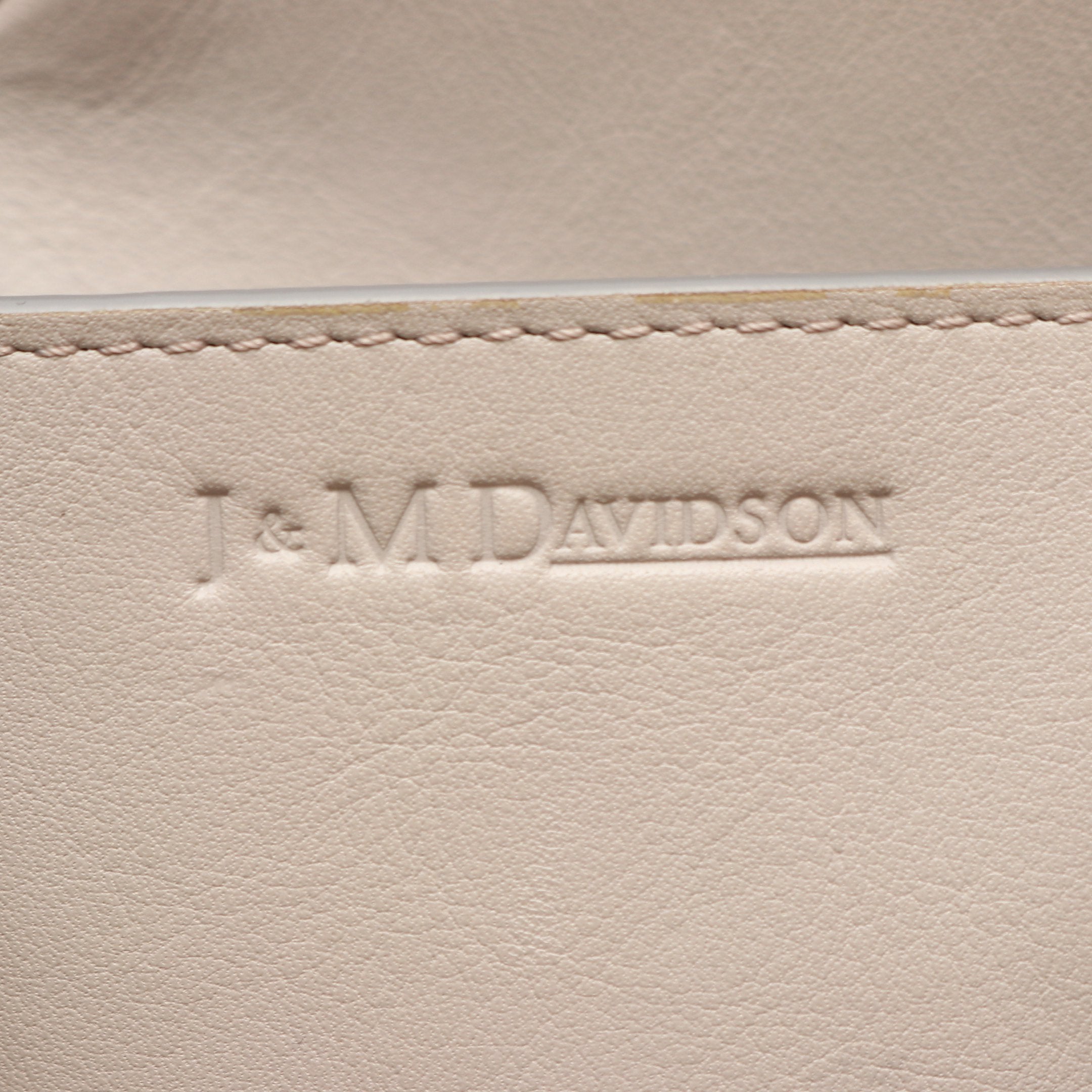 ♡希少♡J&M DAVIDSON 2×4 ハンドバッグ レザー スタッズ 白ロゴ 2 × 4 ツーバイフォー ハンドバッグ スタッズ レザー グレーベージュ