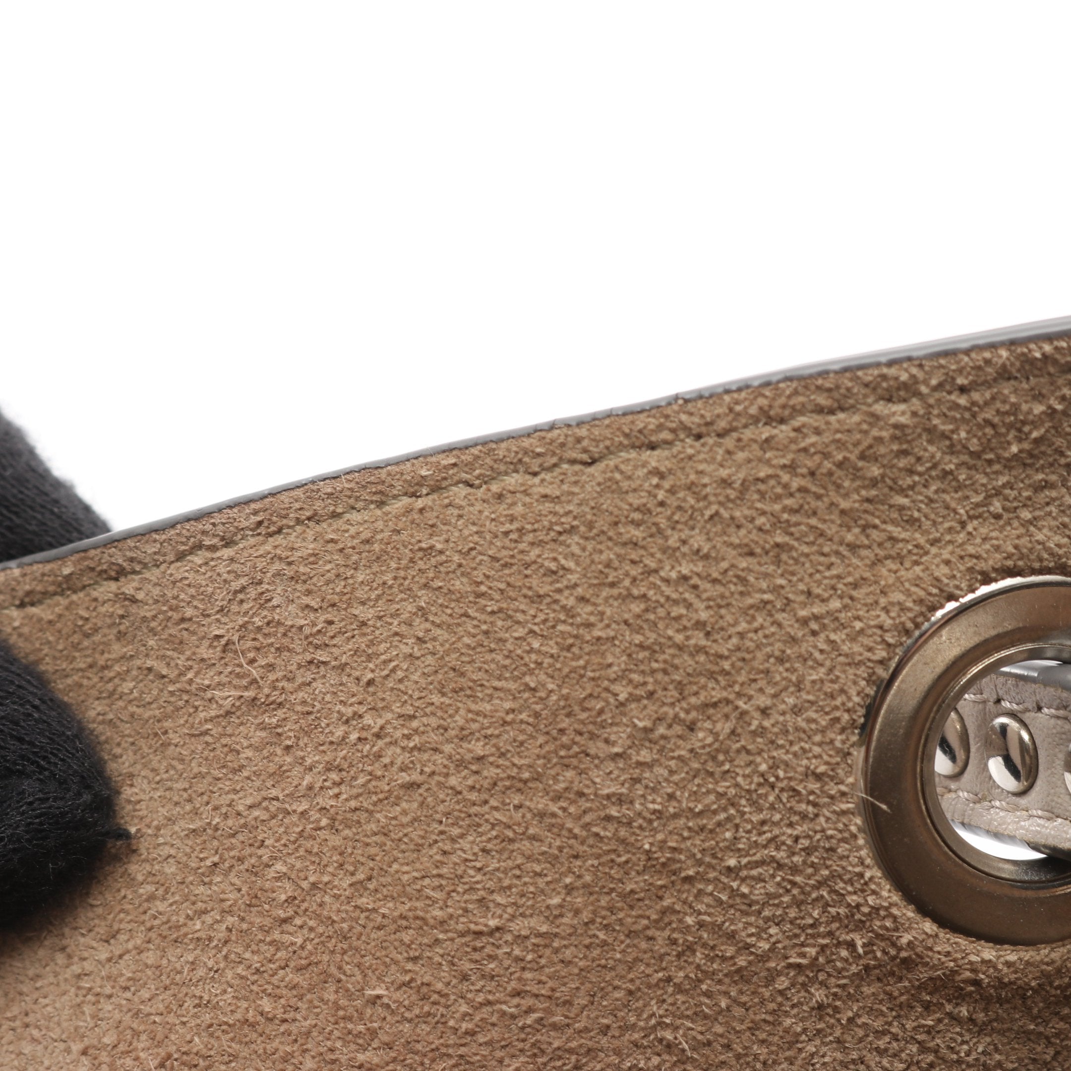 2 × 4 ツーバイフォー ハンドバッグ スタッズ レザー グレーベージュ