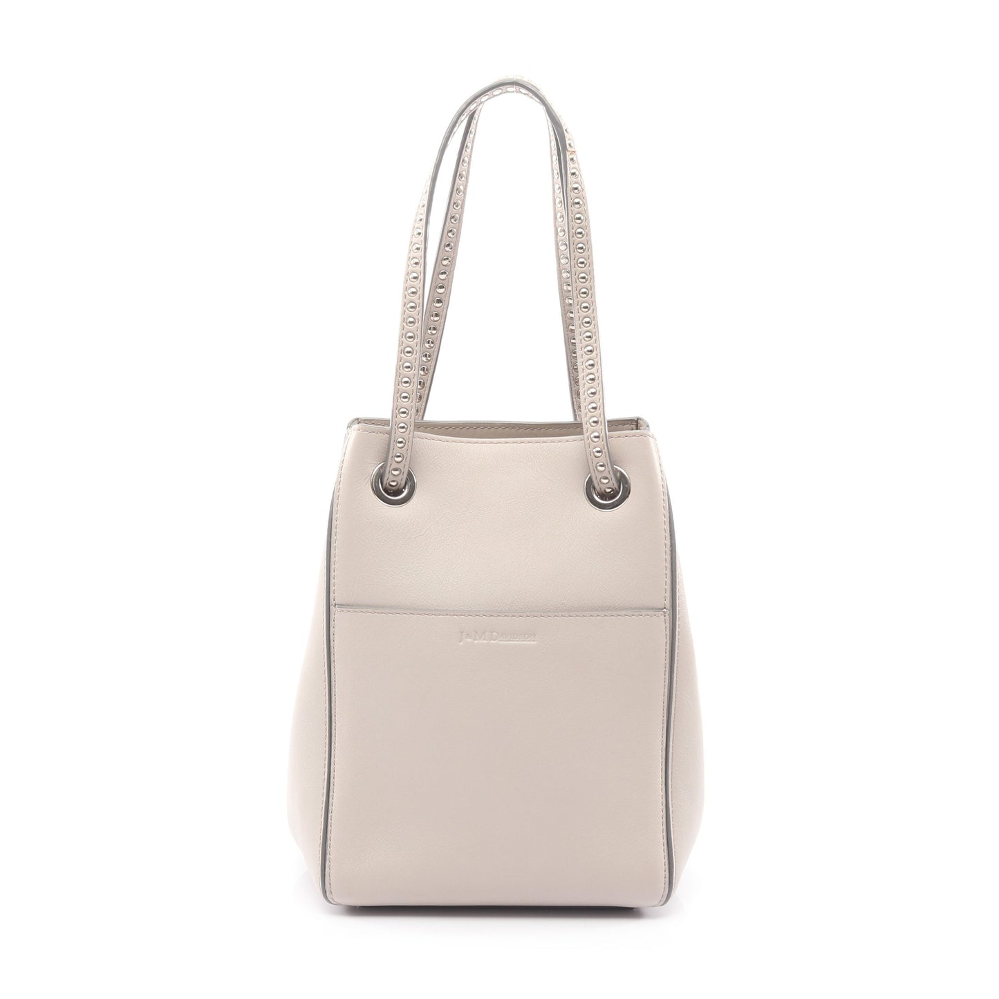 2 × 4 ツーバイフォー ハンドバッグ スタッズ レザー グレーベージュ ジェイアンドエムデヴィッドソン バッグ J&M DAVIDSON
