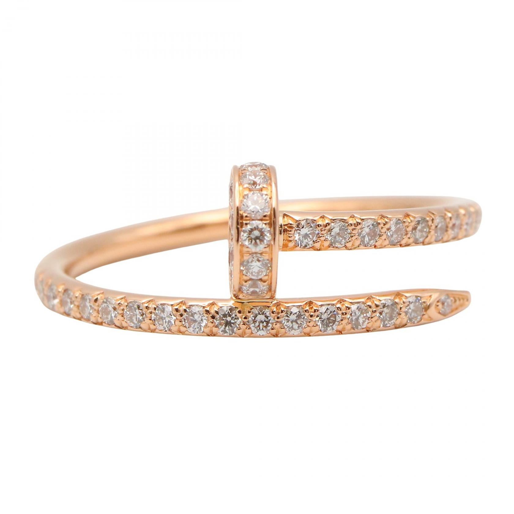 ジュストアンクル SM リング ダイヤ リング 指輪 K18PG ダイヤモンド