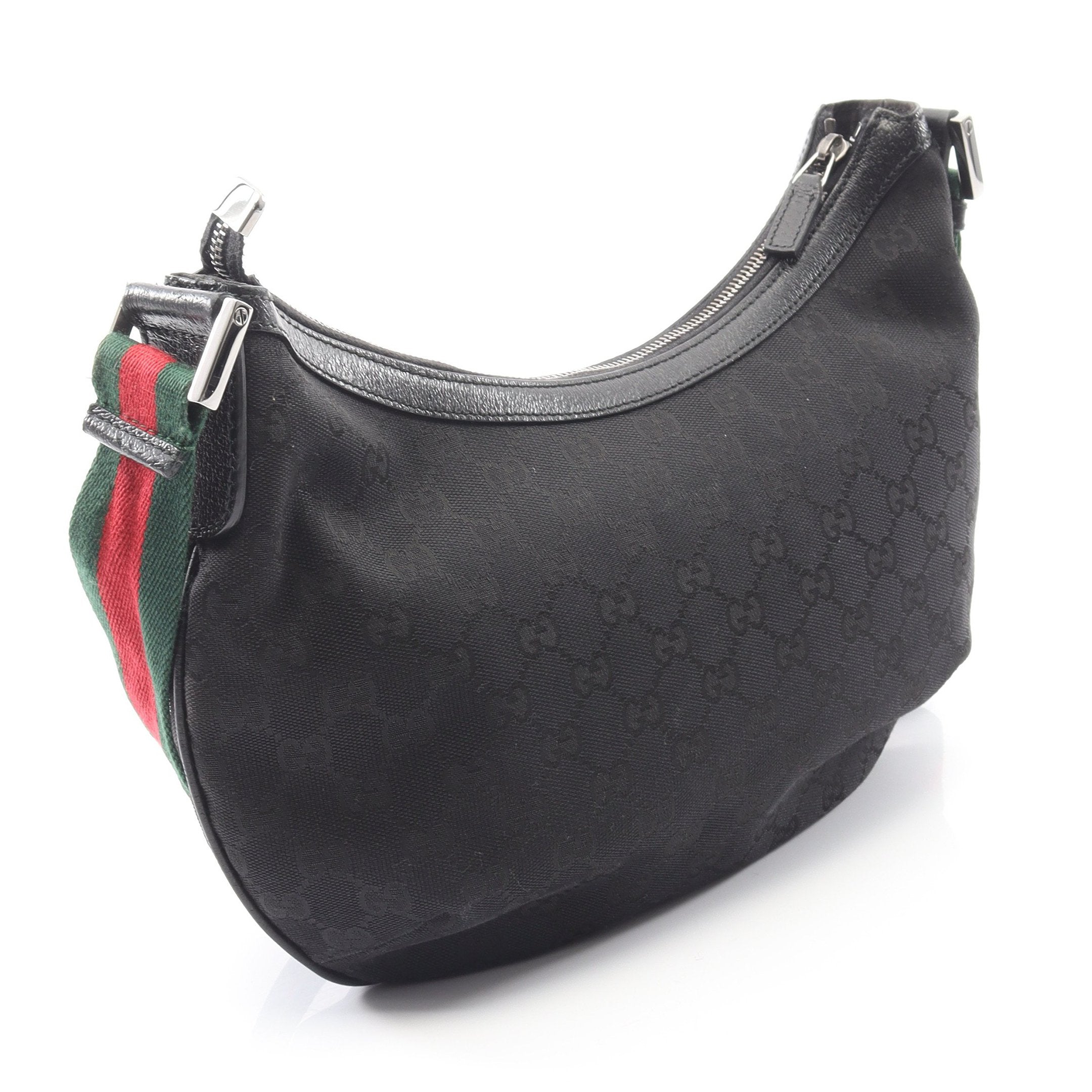 GGキャンバス シェリーライン ショルダーバッグ キャンバス レザー