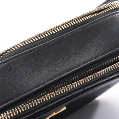 マトラッセ カメラバッグ チェーンショルダーバッグ レザー ブラック ゴールド金具 シャネル バッグ CHANEL