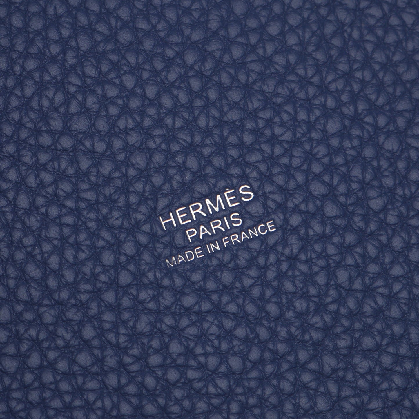 ピコタンロックMM ハンドバッグ トリヨンクレマンス ダークブルー ネイビー シルバー金具 Z刻印 エルメス バッグ HERMES