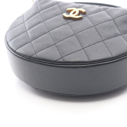 マトラッセ ハンドバッグ キャビアスキン ブラック ゴールド金具 シャネル バッグ CHANEL