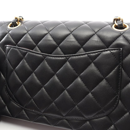 マトラッセ Wフラップ Wチェーンショルダーバッグ ラムスキン ブラック ゴールド金具 シャネル バッグ CHANEL
