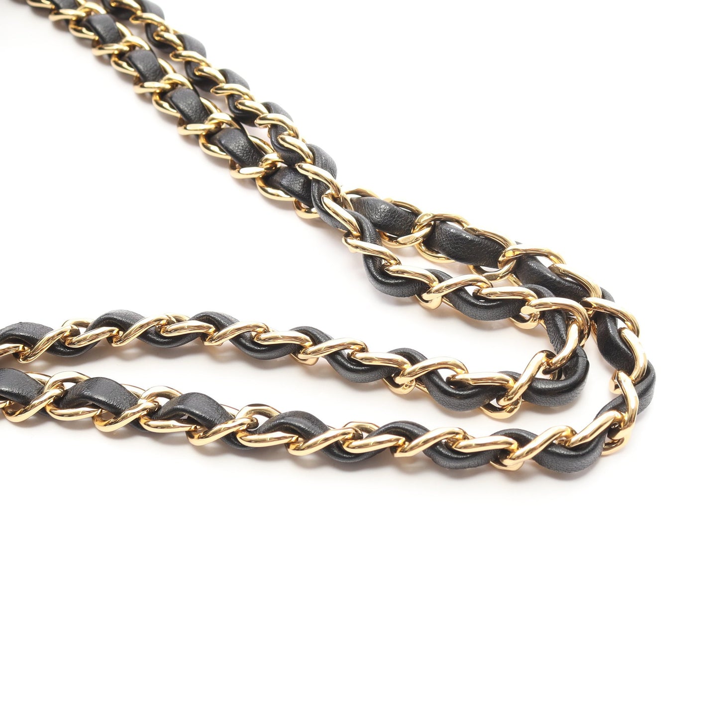 マトラッセ Wフラップ Wチェーンショルダーバッグ ラムスキン ブラック ゴールド金具 シャネル バッグ CHANEL