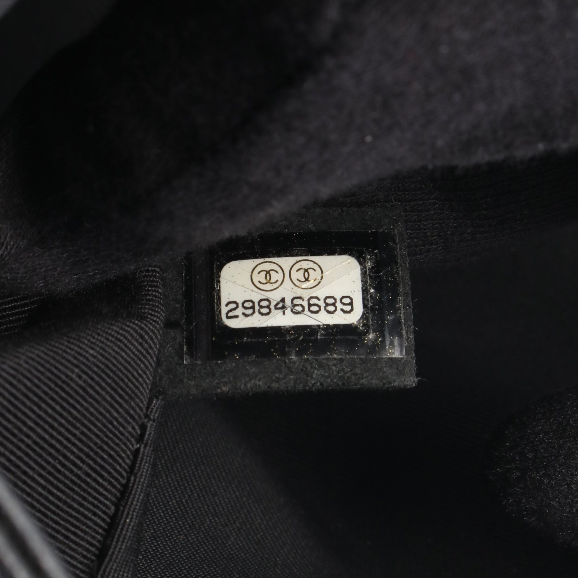 ボーイシャネル チェーンショルダーバッグ キャビアスキン ブラック シルバー金具 シャネル バッグ CHANEL