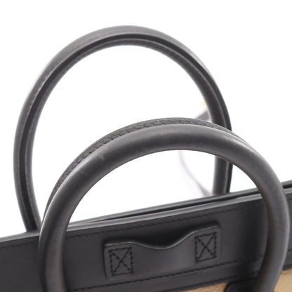 ラゲージ ナノショッパー ハンドバッグ レザー ヌバック アイボリー ブラック グレーベージュ 2WAY セリーヌ バッグ CELINE