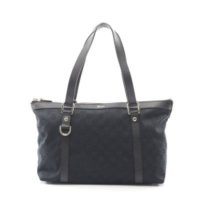 アビー GGキャンバス ショルダーバッグ トートバッグ キャンバス レザー ブラック グッチ バッグ GUCCI