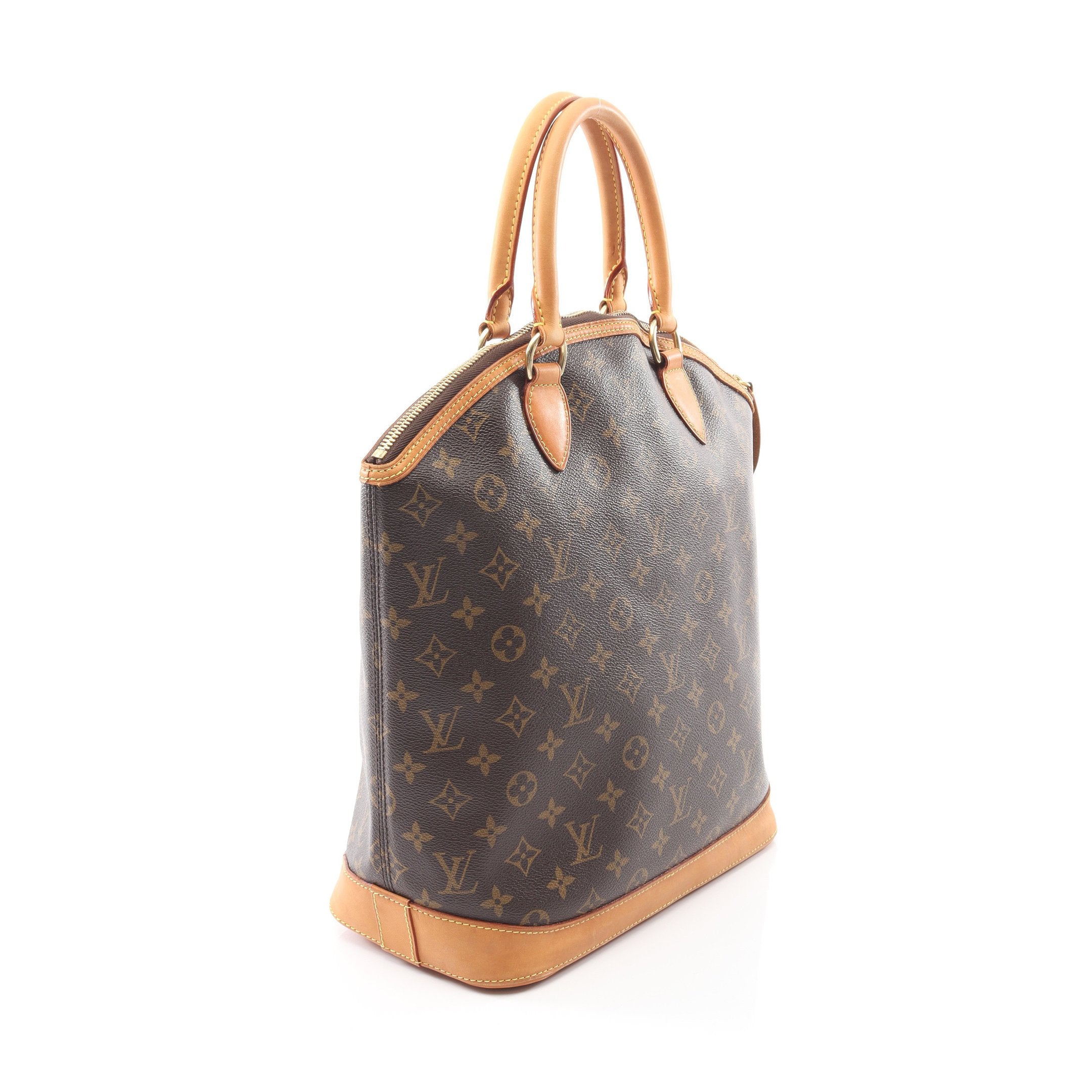 ロックイット ヴェルティカル モノグラム ハンドバッグ PVC レザー