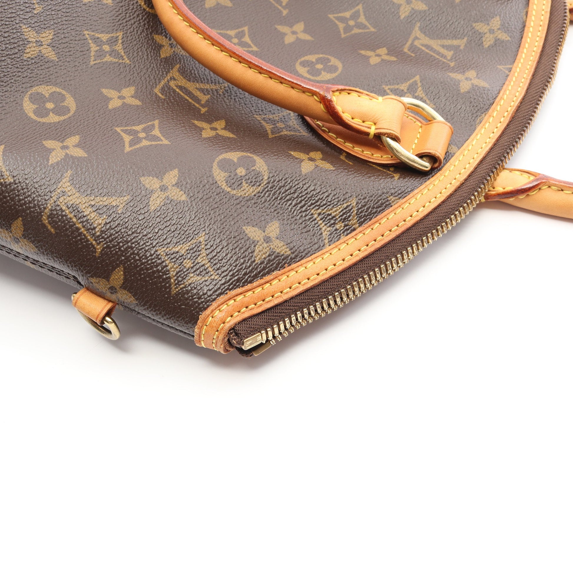 ロックイット ヴェルティカル モノグラム ハンドバッグ PVC レザー ブラウン ルイヴィトン バッグ LOUIS VUITTON