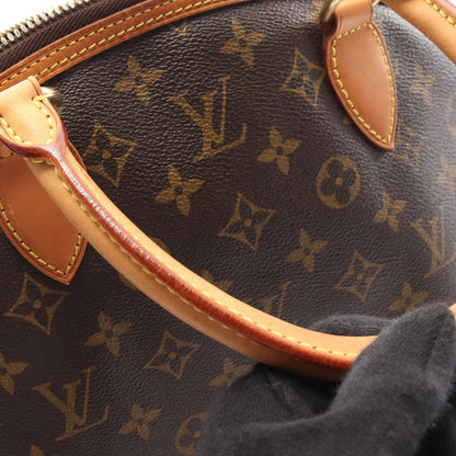 ロックイット ヴェルティカル モノグラム ハンドバッグ PVC レザー ブラウン ルイヴィトン バッグ LOUIS VUITTON