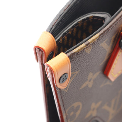 LOUIS VUITTON × NIGO ミニトート LVスクエアード ダミエエベヌジャイアント モノグラム ハンドバッグ トートバッグ PVC レザー ブラウン 2WAY ルイヴィトン バッグ LOUIS VUITTON