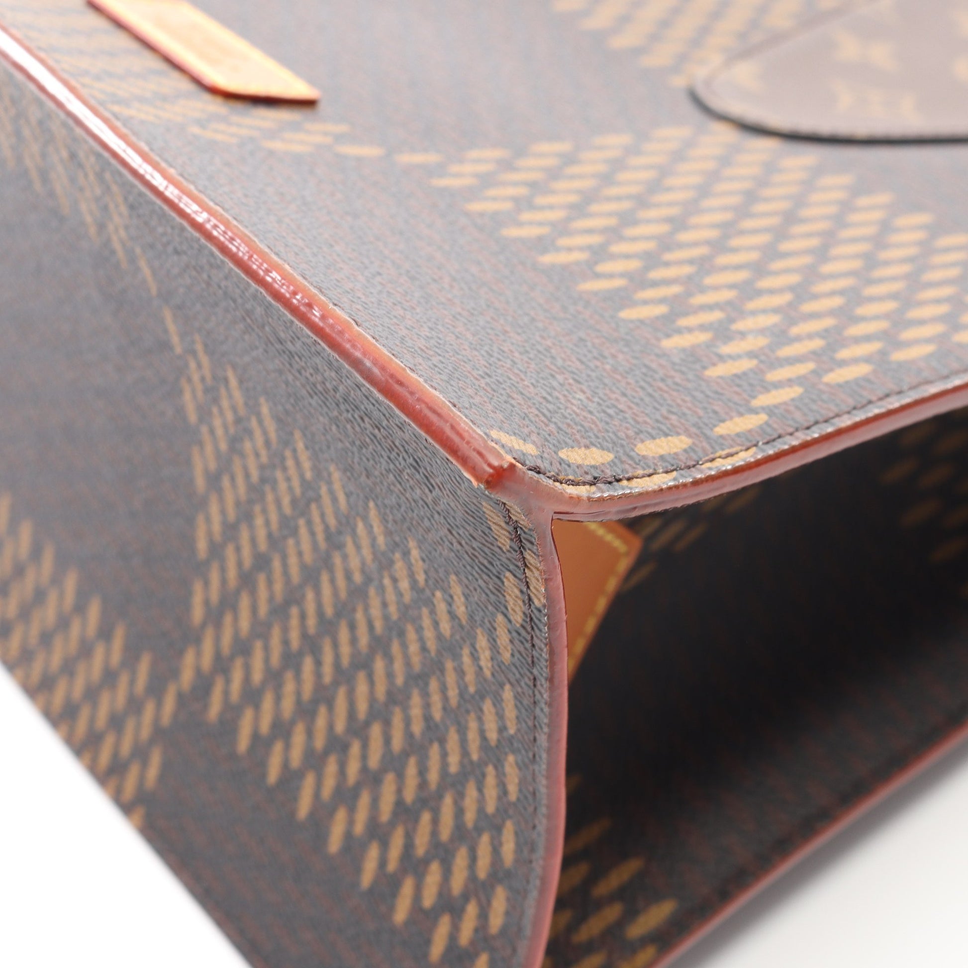 LOUIS VUITTON × NIGO ミニトート LVスクエアード ダミエエベヌジャイアント モノグラム ハンドバッグ トートバッグ PVC レザー ブラウン 2WAY ルイヴィトン バッグ LOUIS VUITTON