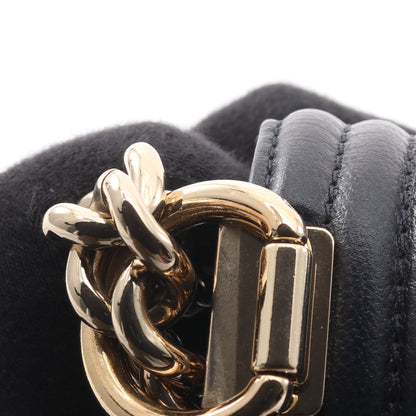 ボーイシャネル チェーンショルダーバッグ レザー ダークネイビー ゴールド金具 シャネル バッグ CHANEL