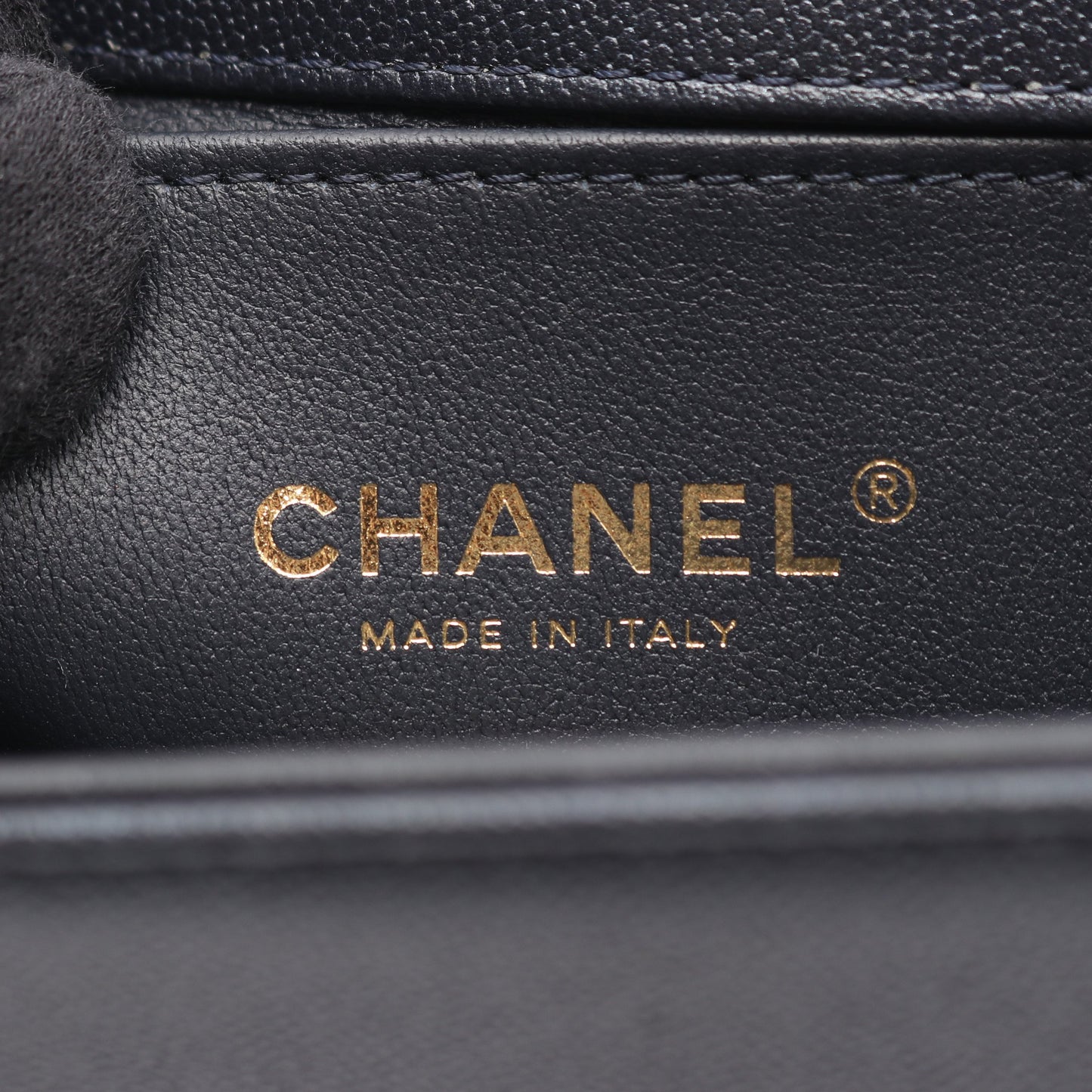 ボーイシャネル チェーンショルダーバッグ レザー ダークネイビー ゴールド金具 シャネル バッグ CHANEL
