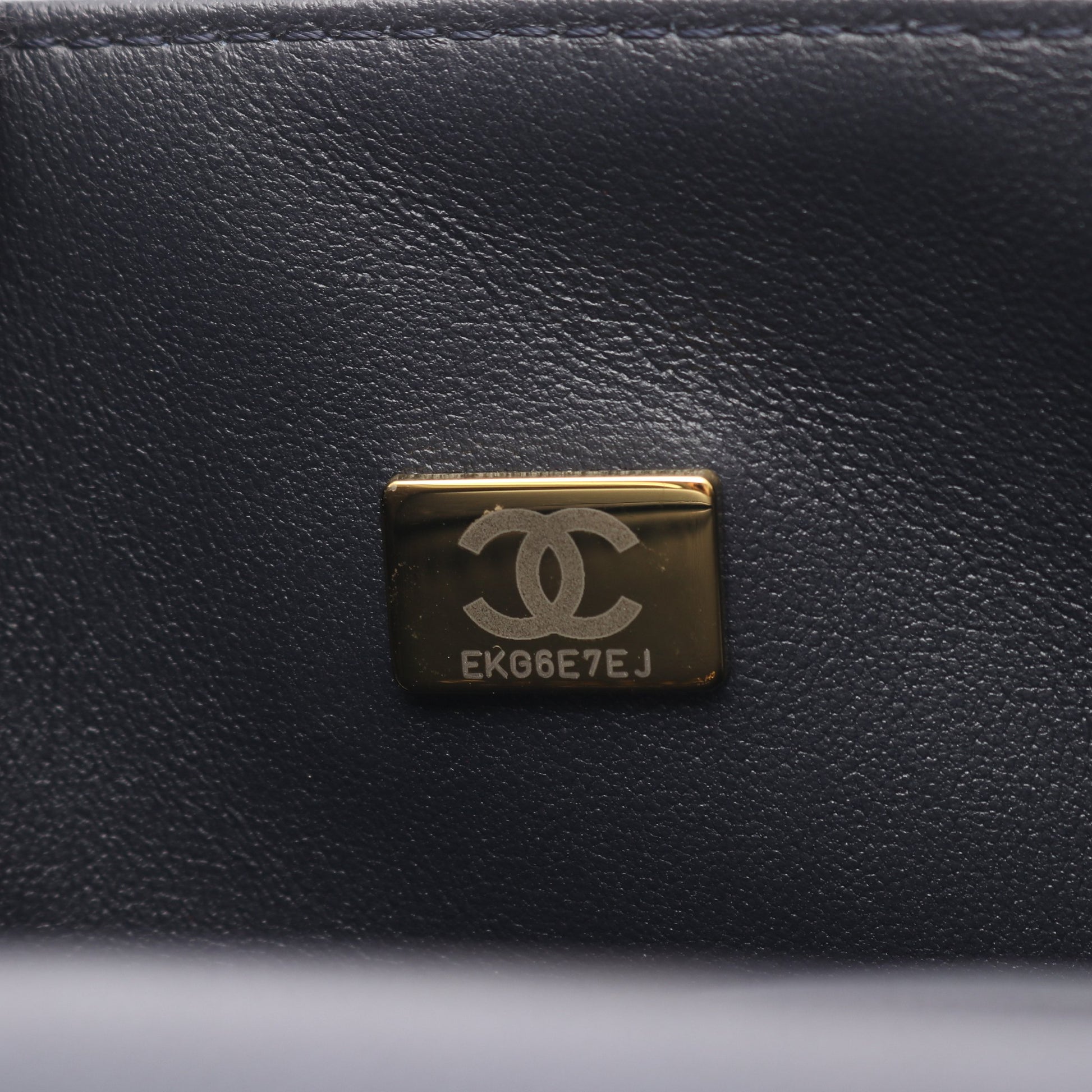 ボーイシャネル チェーンショルダーバッグ レザー ダークネイビー ゴールド金具 シャネル バッグ CHANEL
