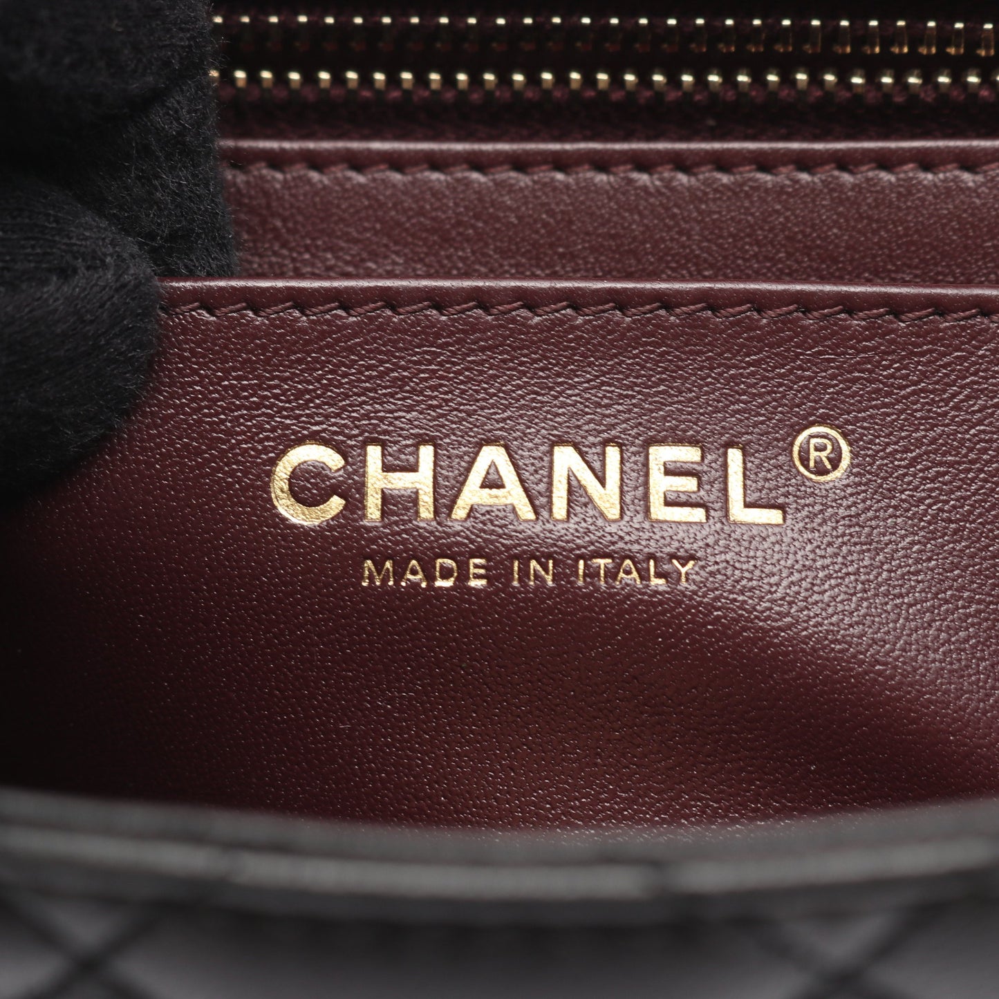 マトラッセ チェーンショルダーバッグ ラムスキン ブラック ゴールド金具 2WAY ウッドハンドル シャネル バッグ CHANEL