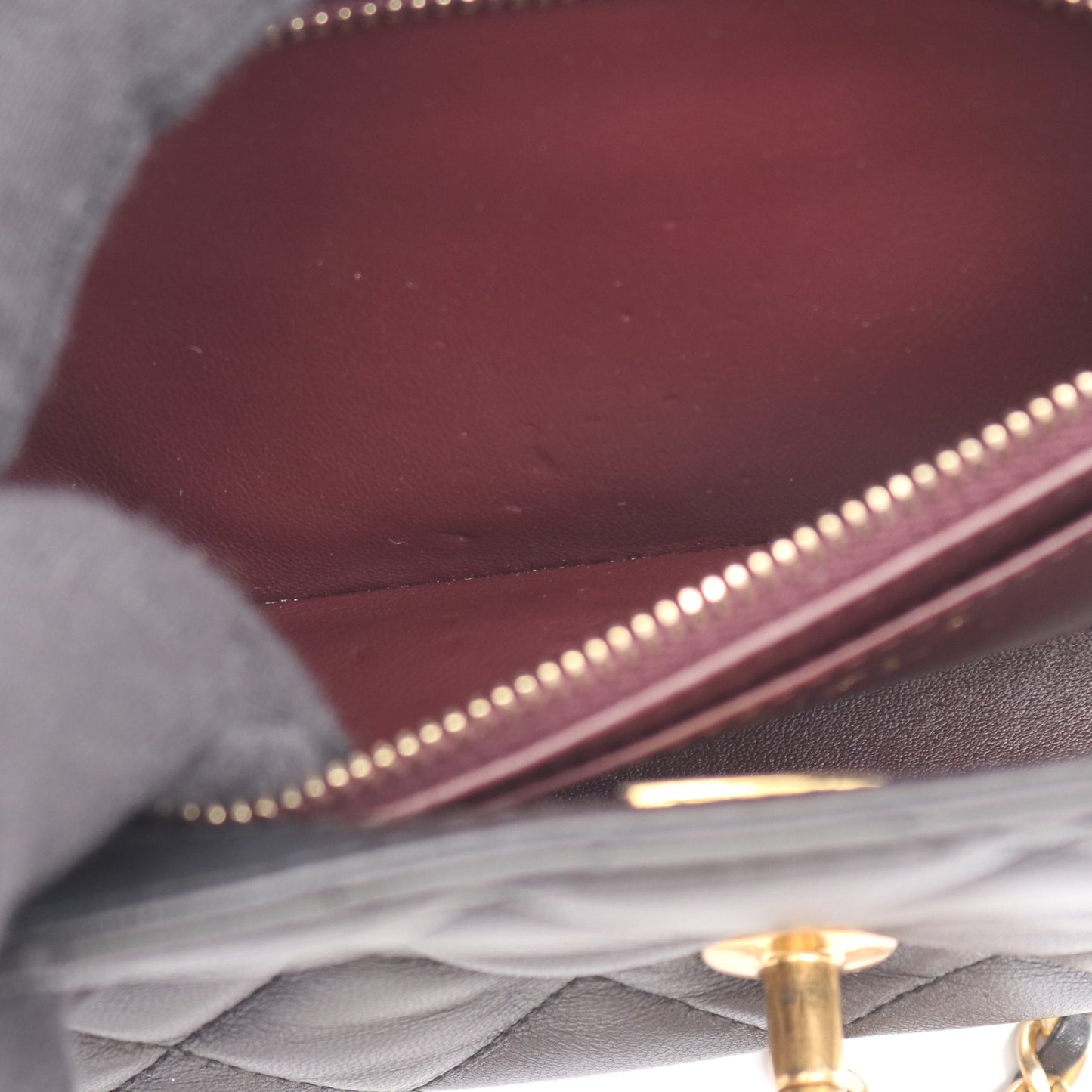 マトラッセ チェーンショルダーバッグ ラムスキン ブラック ゴールド金具 2WAY ウッドハンドル シャネル バッグ CHANEL
