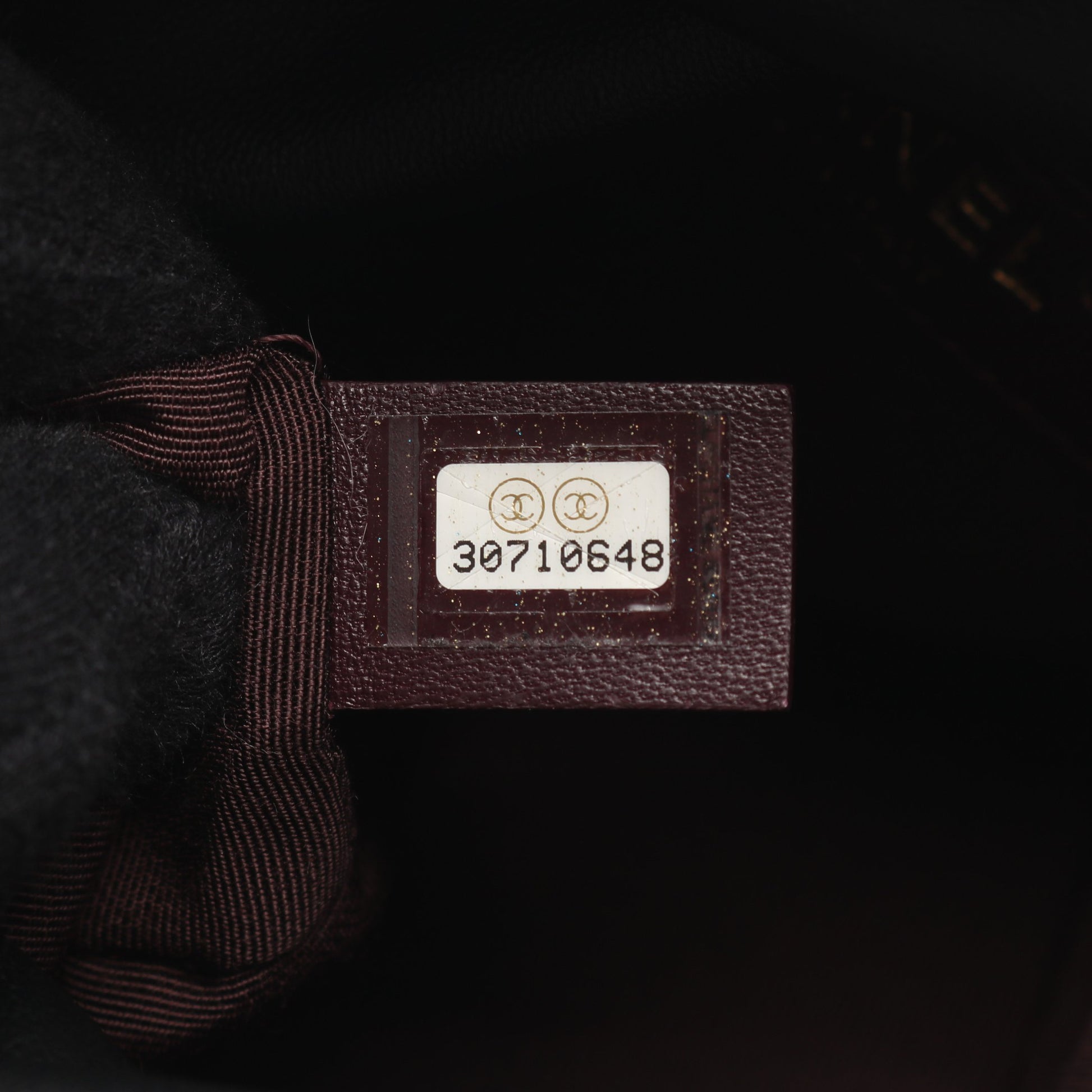 ココマーク 巾着 チェーンショルダーバッグ ラムスキン ブラック ゴールド金具 シャネル バッグ CHANEL