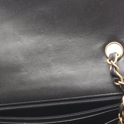 マトラッセ アイコン チェーンショルダーバッグ ラムスキン ブラック ゴールド金具 シャネル バッグ CHANEL