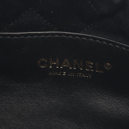 CHANEL 22 ミニ チェーンショルダーバッグ レザー ブラック ゴールド金具 2WAY シャネル バッグ CHANEL