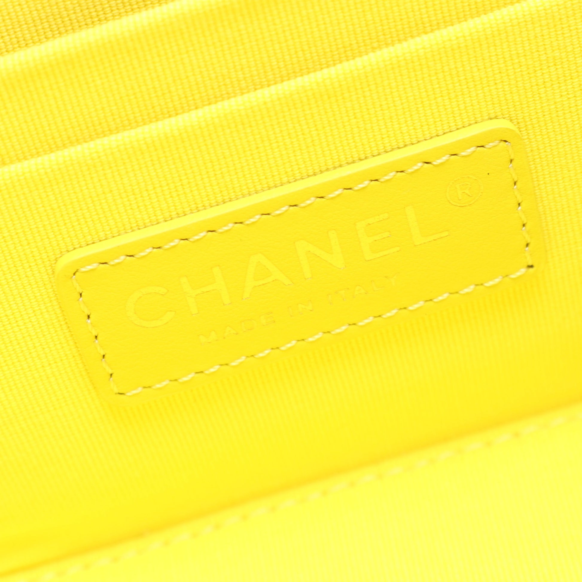 マトラッセ バニティバッグ チェーンショルダーバッグ レザー イエロー ゴールド金具 2WAY シャネル バッグ CHANEL