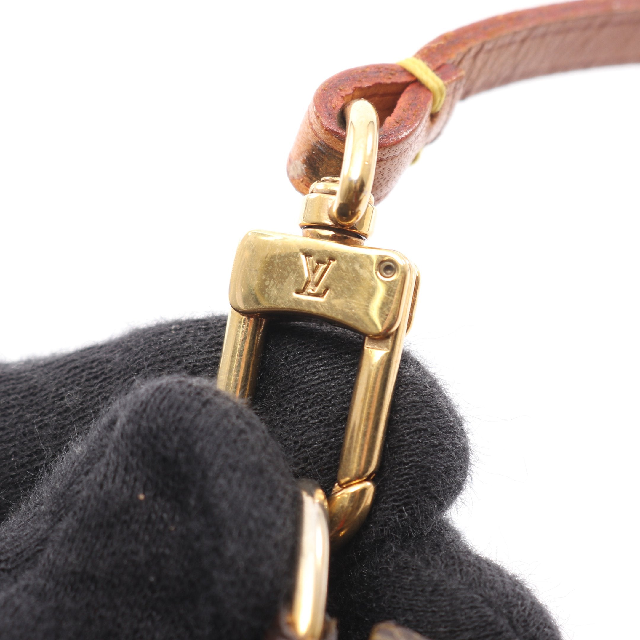 ポシェットアクセソワール モノグラム ハンドバッグ PVC レザー