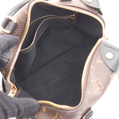 プティット マル スープル モノグラム ハンドバッグ PVC レザー ブラウン ブラック 2WAY ルイヴィトン バッグ LOUIS VUITTON