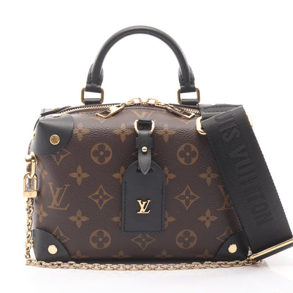 プティット マル スープル モノグラム ハンドバッグ PVC レザー ブラウン ブラック 2WAY ルイヴィトン バッグ LOUIS VUITTON