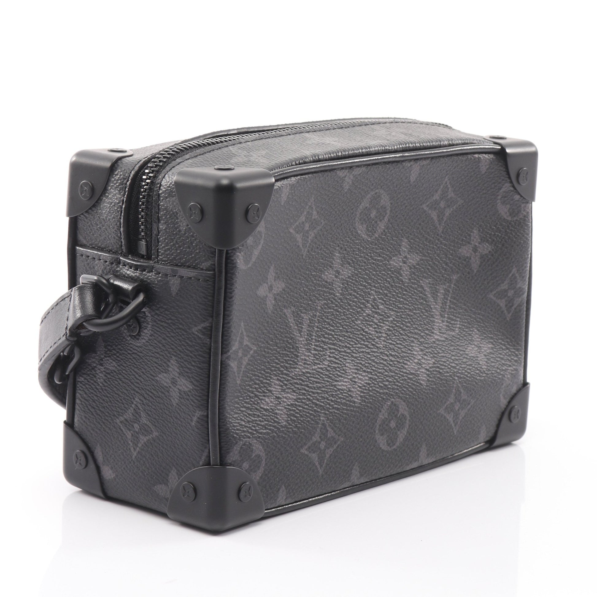 ミニ ソフトトランク モノグラムエクリプス チェーンショルダーバッグ PVC レザー ブラック ルイヴィトン バッグ LOUIS VUITTON