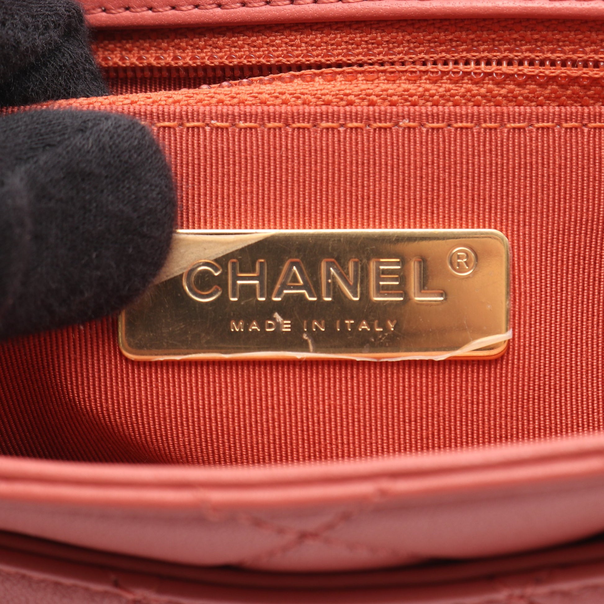 CHANEL19 マトラッセ チェーンショルダーバッグ ラムスキン ピンク ゴールド金具 2WAY シャネル バッグ CHANEL