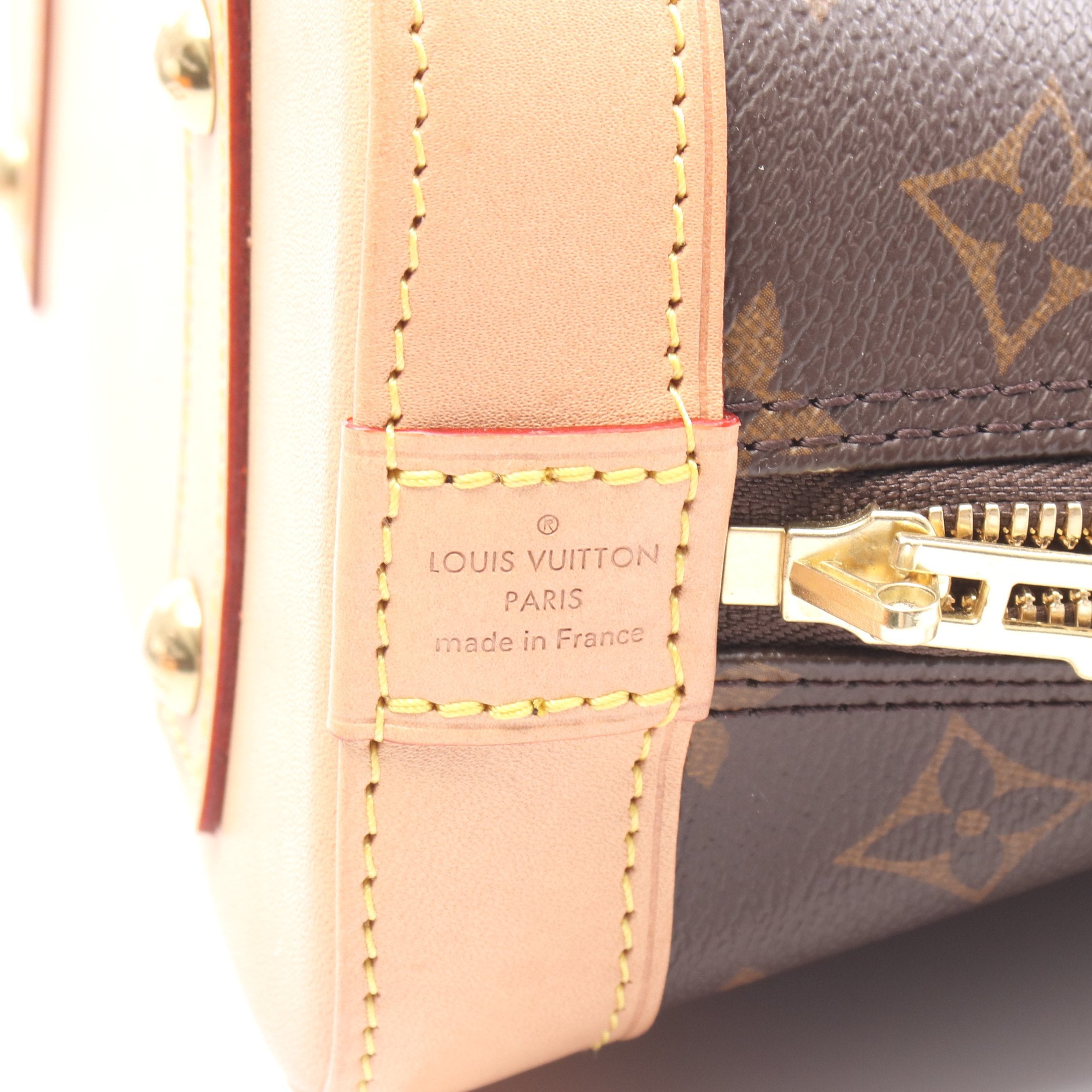 アルマBB モノグラム ハンドバッグ PVC レザー ブラウン 2WAY ルイ