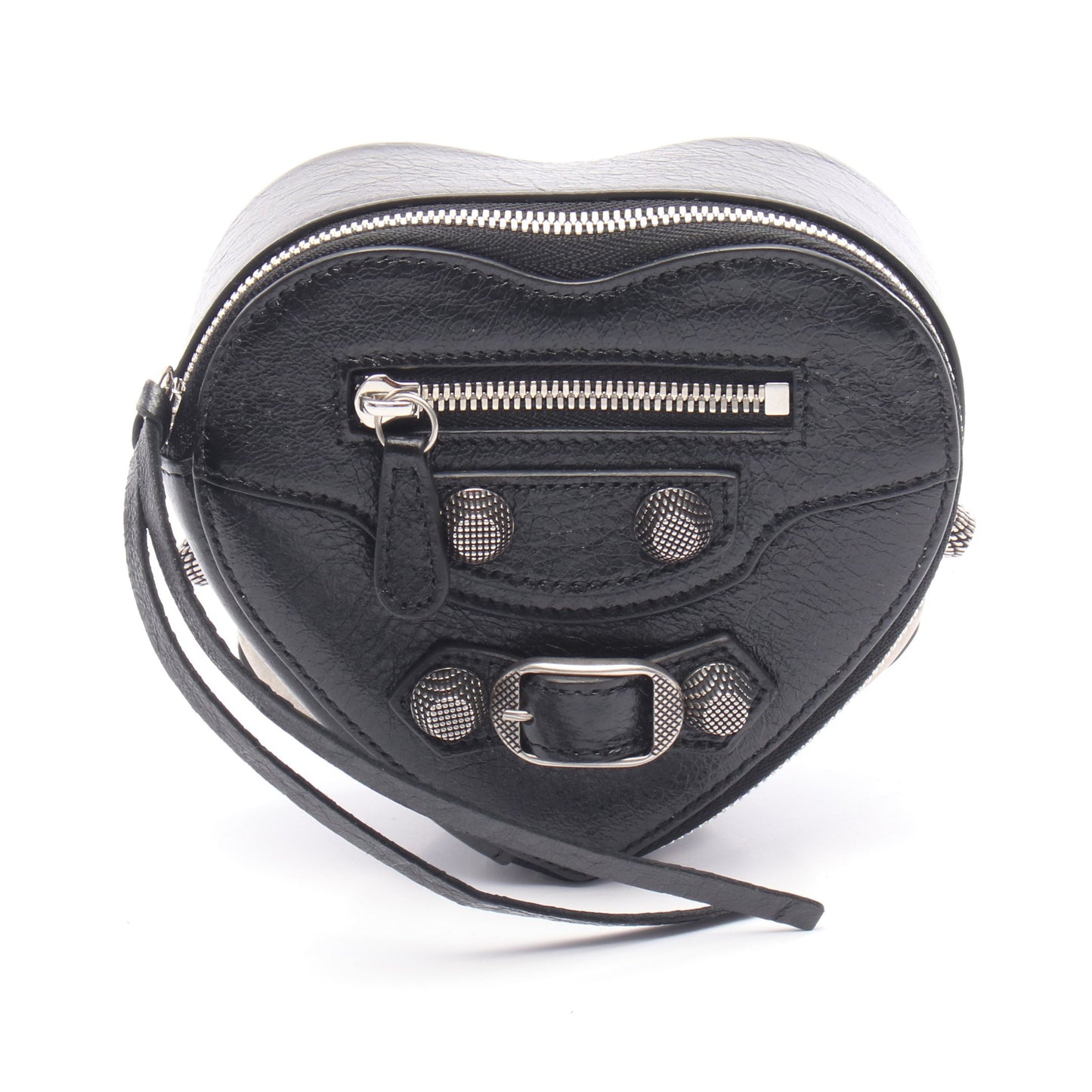 LE CAGOLE HEART ポーチ ハート レザー ブラック バレンシアガ 財布・小物 BALENCIAGA