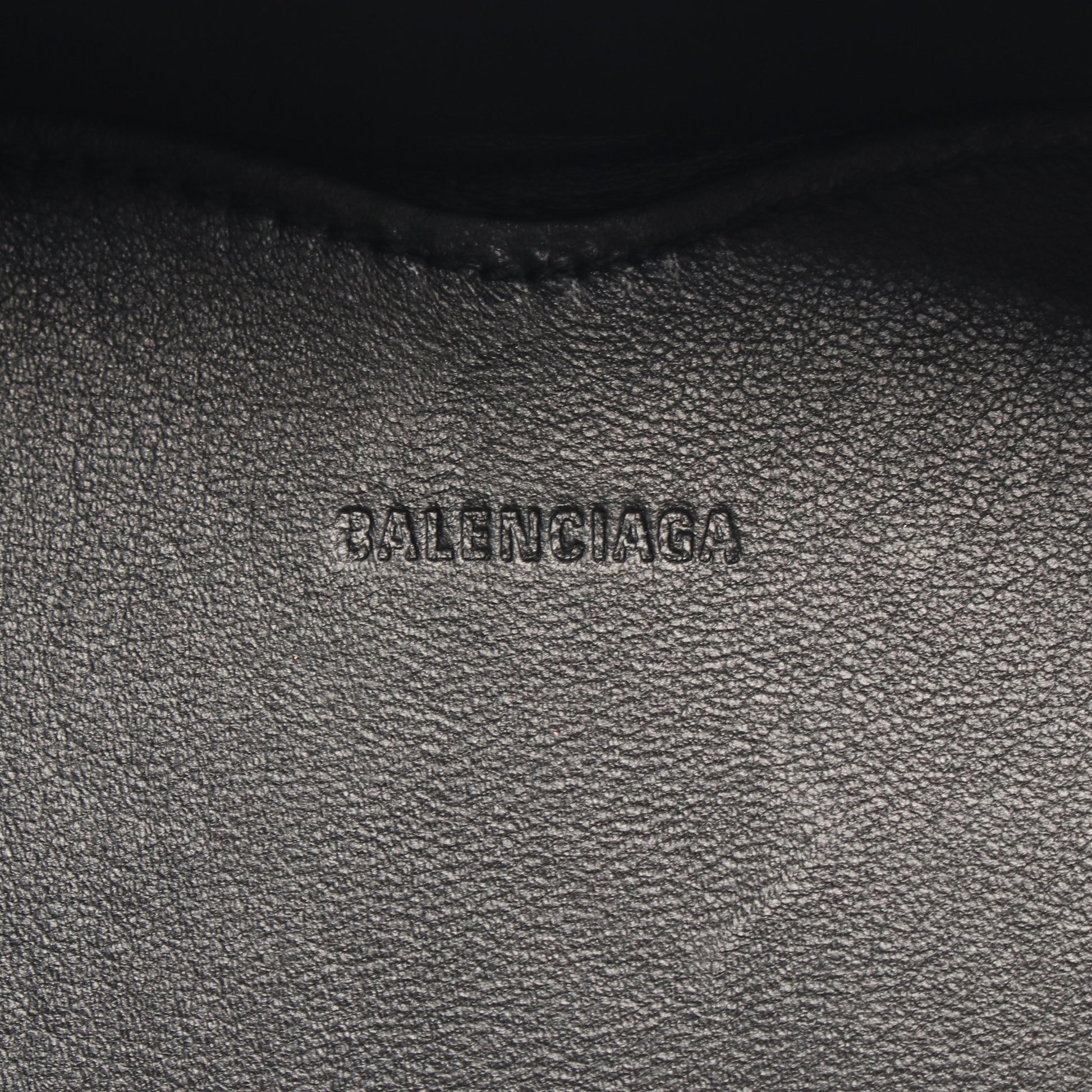 LE CAGOLE HEART ポーチ ハート レザー ブラック バレンシアガ 財布・小物 BALENCIAGA