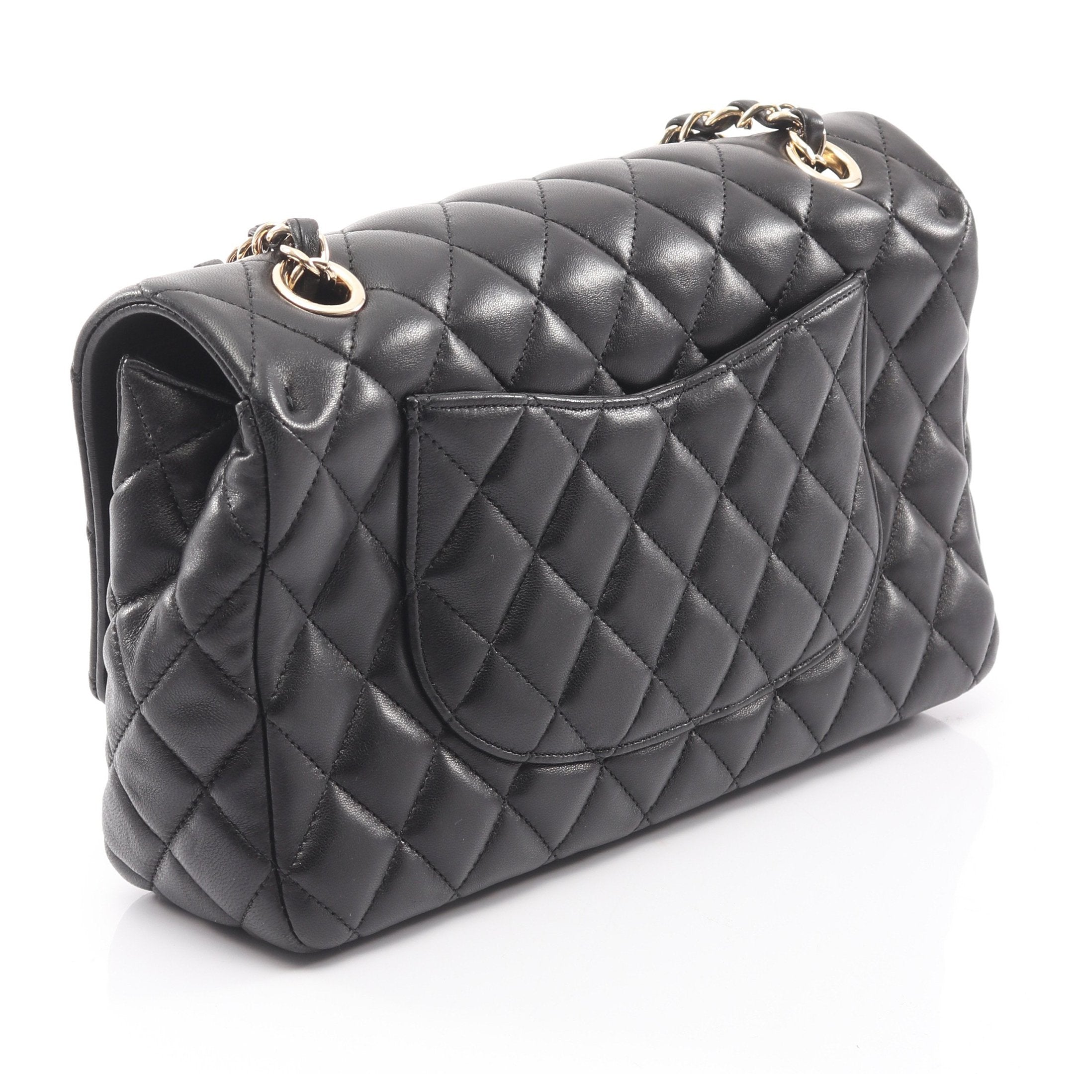 シャネル CHANEL マトラッセ アイコン ショルダーバッグ バッグ ラムスキン（羊革） レディース ブラック系 【中古】 CHANEL（シャネル） マトラッセ アイコンバッグ チェーン ショルダー