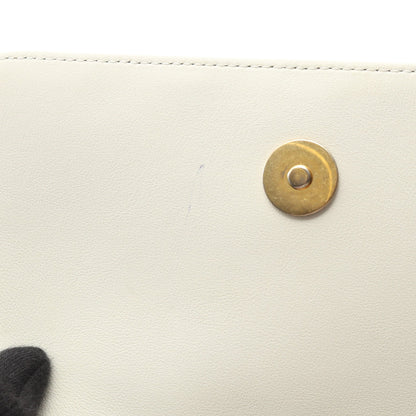 マトラッセ フェイクパール ショルダーバッグ ショルダーバッグ レザー ホワイト ゴールド金具 シャネル バッグ CHANEL