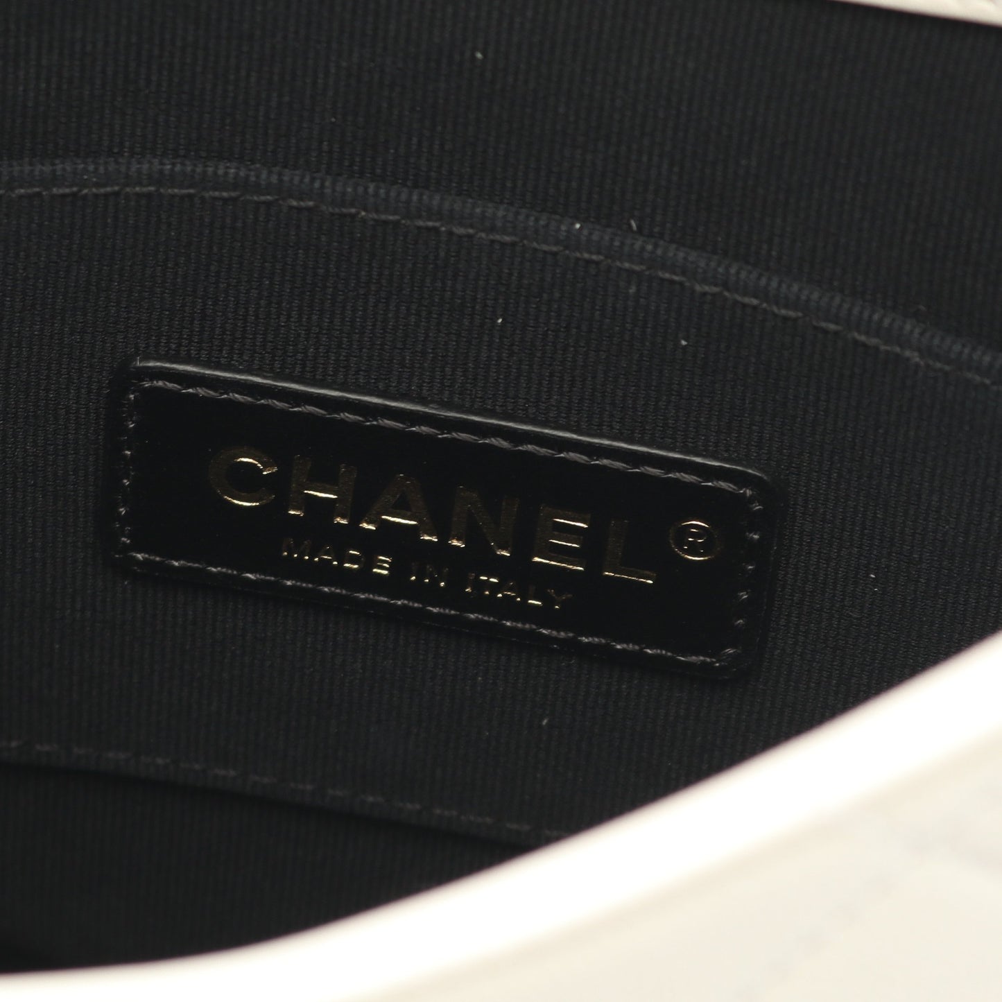 マトラッセ フェイクパール ショルダーバッグ ショルダーバッグ レザー ホワイト ゴールド金具 シャネル バッグ CHANEL