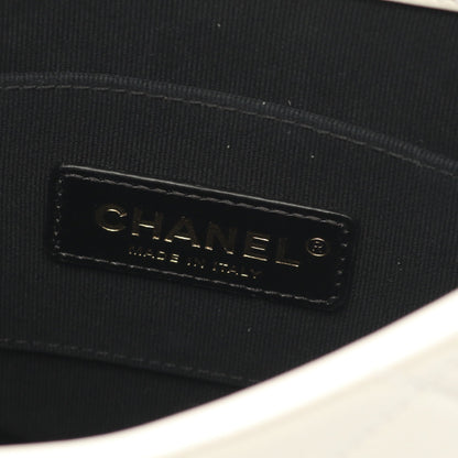 マトラッセ フェイクパール ショルダーバッグ ショルダーバッグ レザー ホワイト ゴールド金具 シャネル バッグ CHANEL