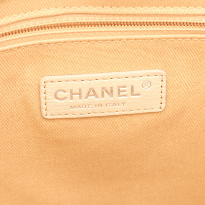 マトラッセ バケット チェーンショルダーバッグ ラムスキン オフホワイト シルバー金具 2WAY シャネル バッグ CHANEL