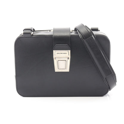 タック ショルダーバッグ レザー ブラック バレンシアガ バッグ BALENCIAGA