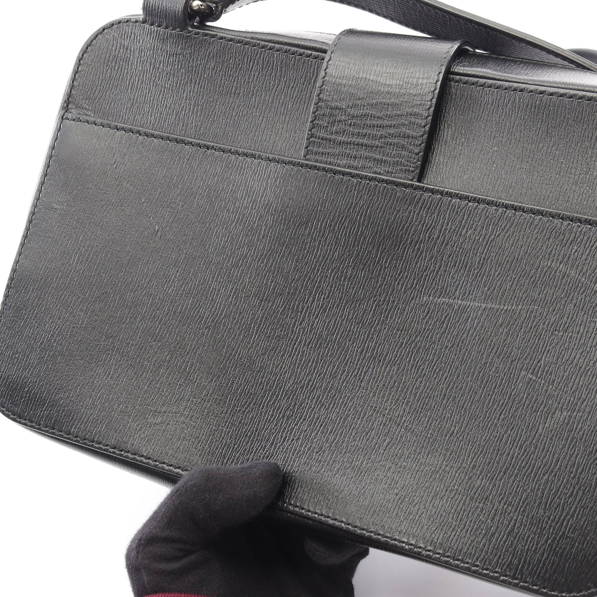 タック ショルダーバッグ レザー ブラック バレンシアガ バッグ BALENCIAGA