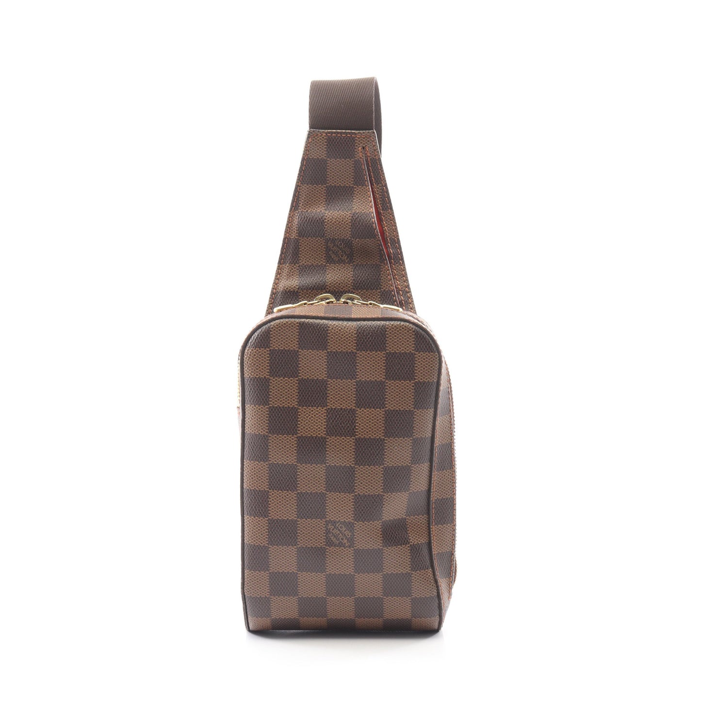 ジェロニモス ダミエエベヌ ボディバッグ PVC ブラウン ルイヴィトン バッグ LOUIS VUITTON
