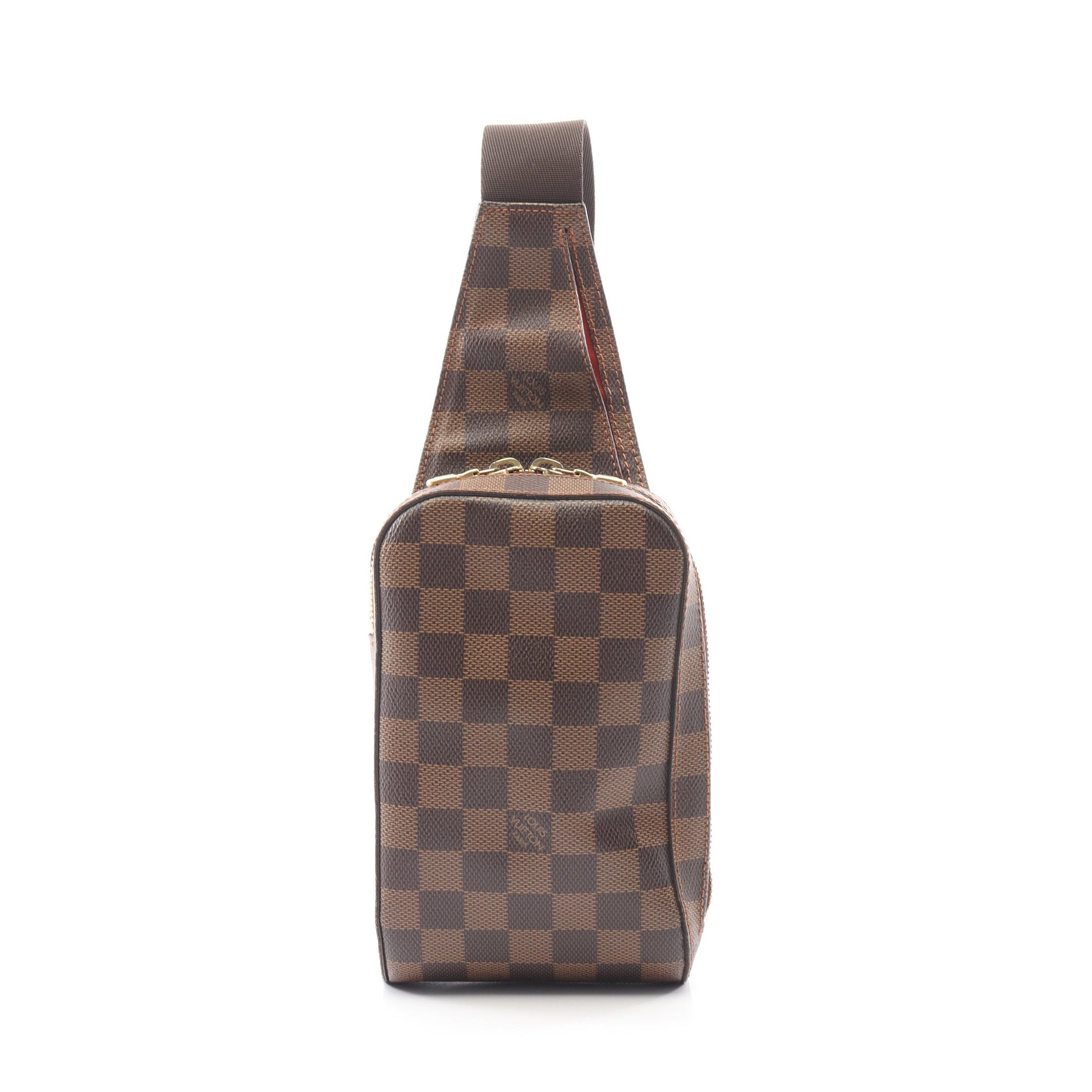 ジェロニモス ダミエエベヌ ボディバッグ PVC ブラウン ルイヴィトン バッグ LOUIS VUITTON