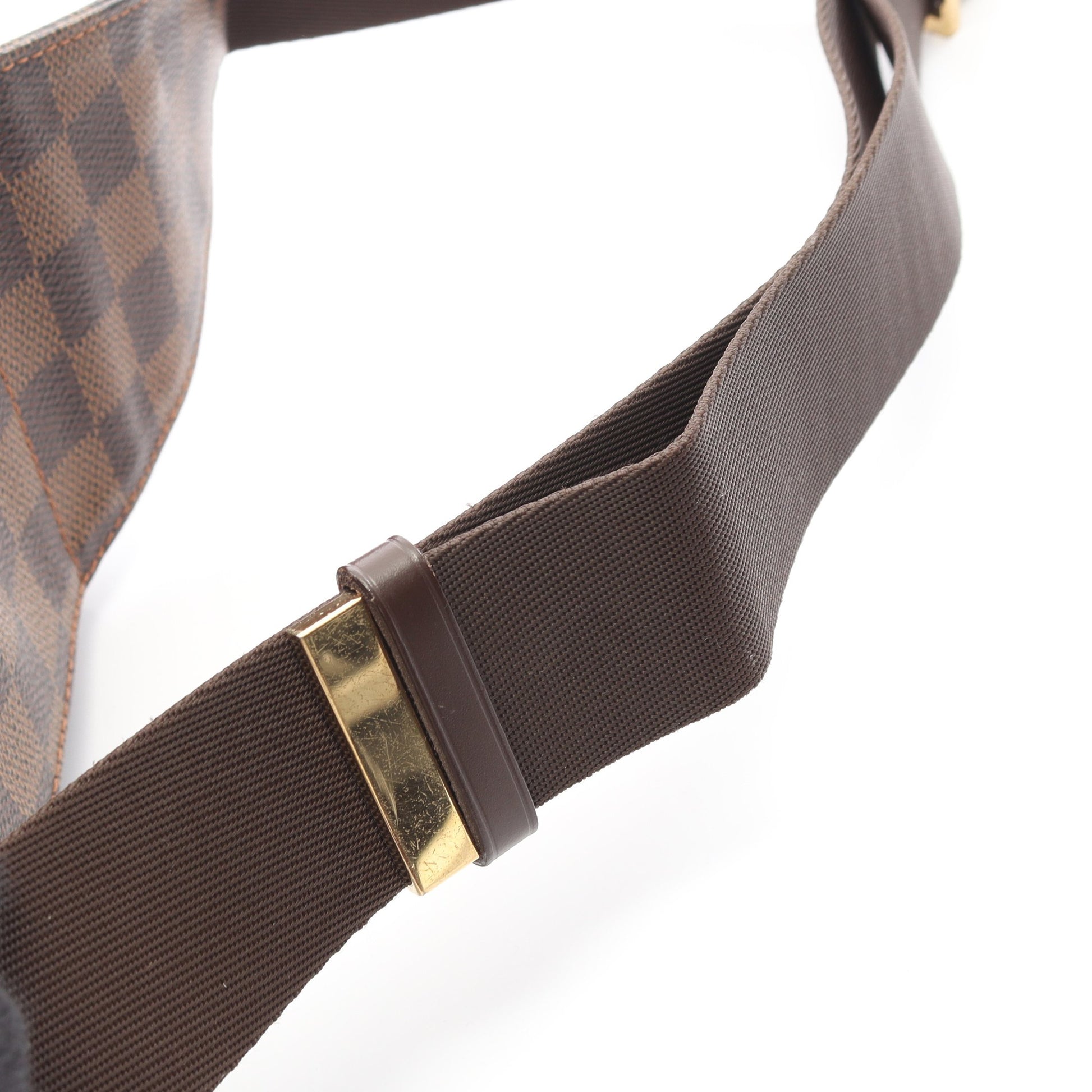ジェロニモス ダミエエベヌ ボディバッグ PVC ブラウン ルイヴィトン バッグ LOUIS VUITTON