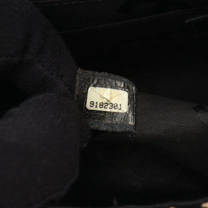 ワイルドステッチ トップハンドル ハンドバッグ レザー ブラック ゴールド金具 シャネル バッグ CHANEL