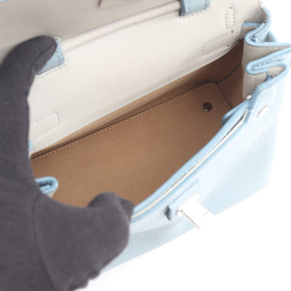 ハンドバッグ レザー ライトブルー 2WAY エムシーエム バッグ MCM