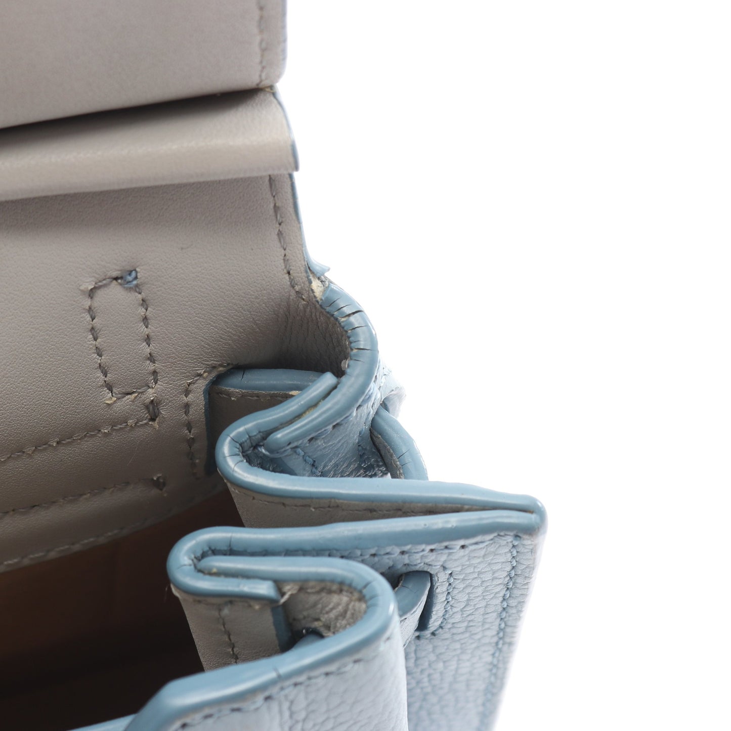ハンドバッグ レザー ライトブルー 2WAY エムシーエム バッグ MCM