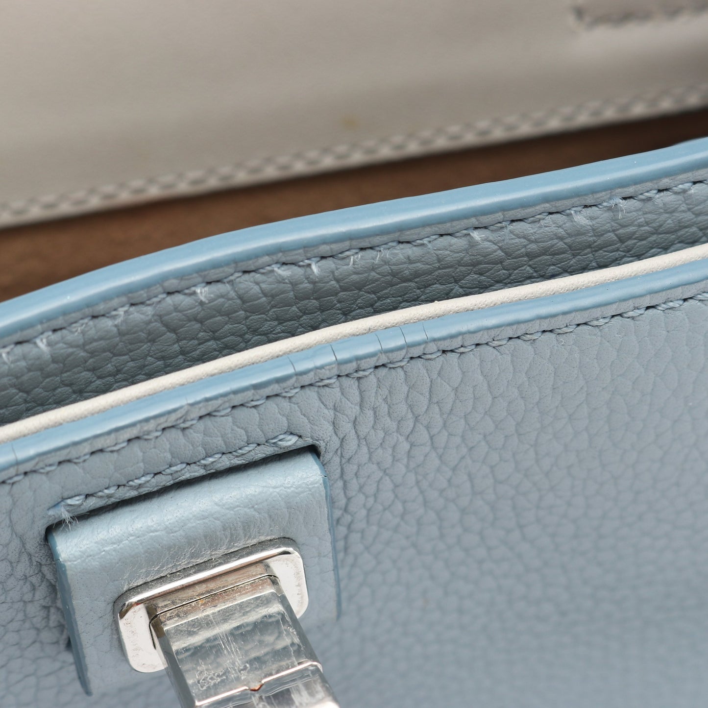 ハンドバッグ レザー ライトブルー 2WAY エムシーエム バッグ MCM